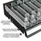 Azar Displays Black 8 Compartment Divider Bin Cosmetic Tray, Pushers - 8 Slots per Tray, 2-Pack 225830-8COMP-BLK-2PK - alternate 5